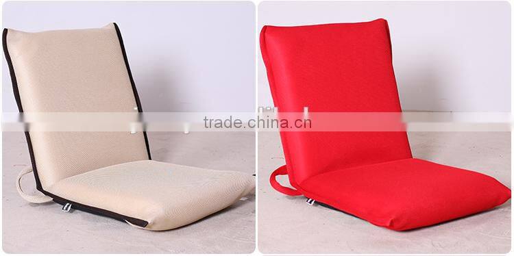 floor cushion chair with 5 positions adjustable backrest