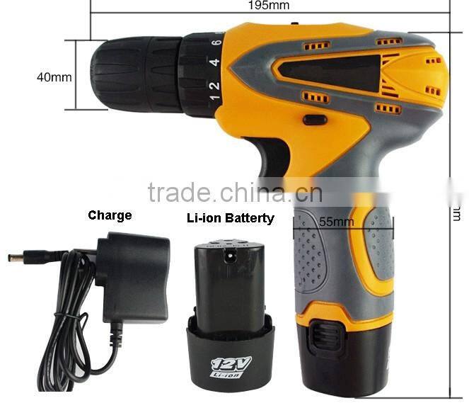 AM-D1200C,12V Li-ion Rechargeable Cordless Drill