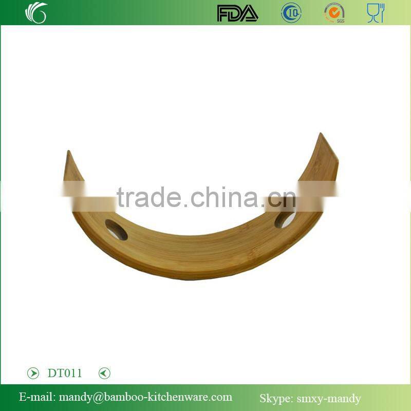 "Smile" shaped Lacquered Bamboo Wine Rack,Bamboo Wine Holder