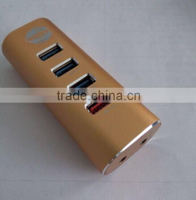 new full aluminum 4 ports 3.0 usb hub