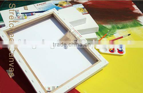 100% cotton blank stretched canvas