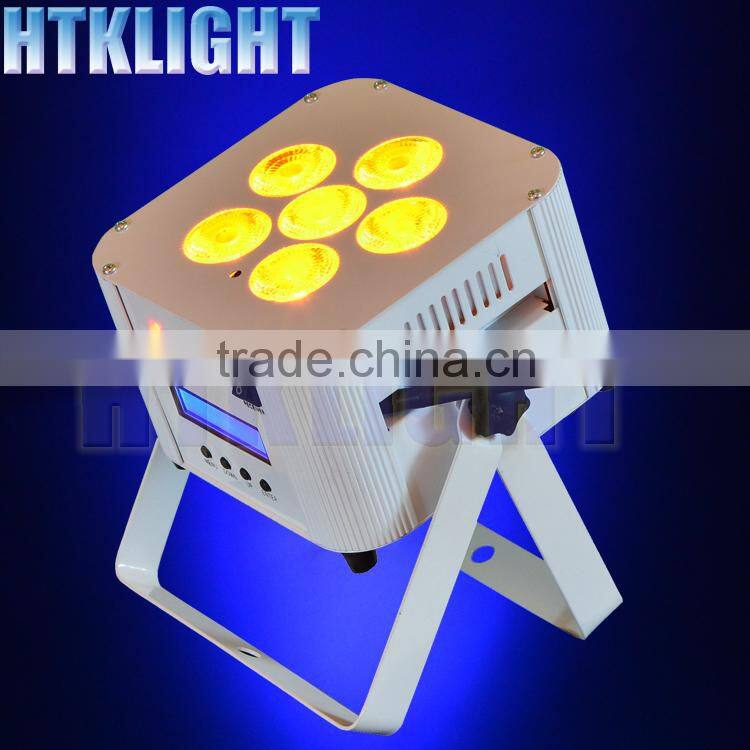 6*15w 5in1 rgbwa battery wireless led up light