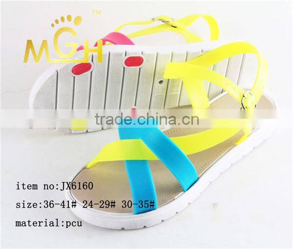 new fashion design pcu matching color shoes