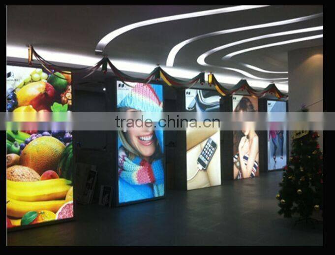 Frameless aluminum design advertising outdoor fabric light box waterproof