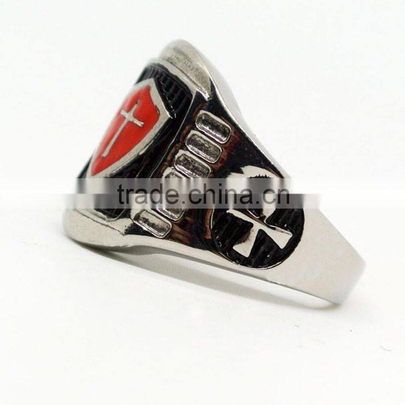 Jingli Jewelry China factory best seller stainless steel crystal women skull rings (HS-109)