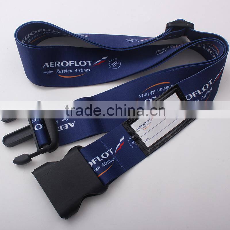 Hot sale suitcase lock strap luggage tag belt with password lock for promotional gifts