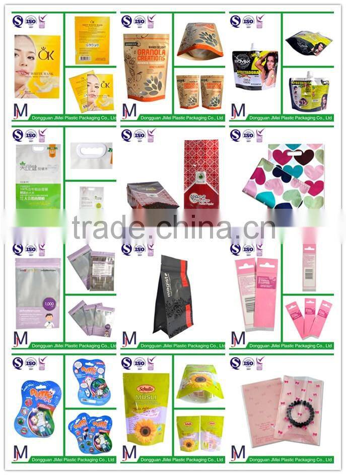 Clear OPP plastic bag with cutom printing / side gusset printed bread bag