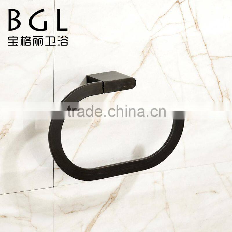 17932 modern excellent black bathroom accessories set durable towel ring