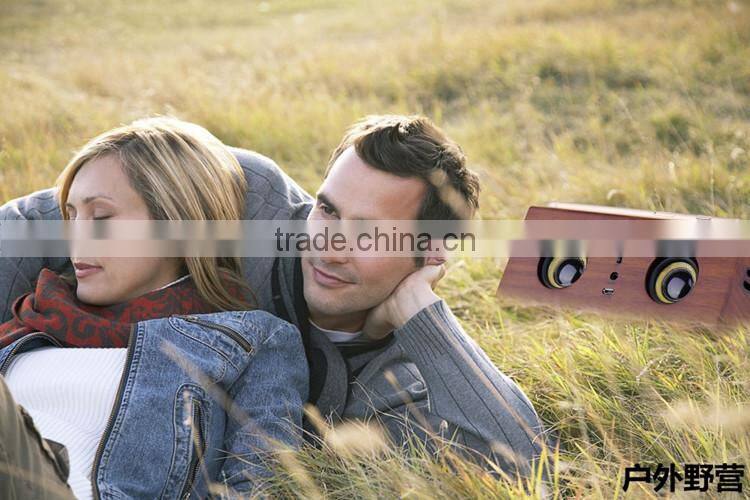 Hot no bluetooth pure wooden sensor speaker wireless for ipad and phones