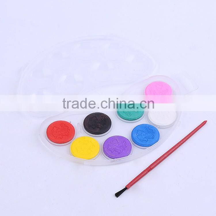 2016 new style 8/12/16 colors moonlike powder watercolor paint cakes set professional quality in plastic box