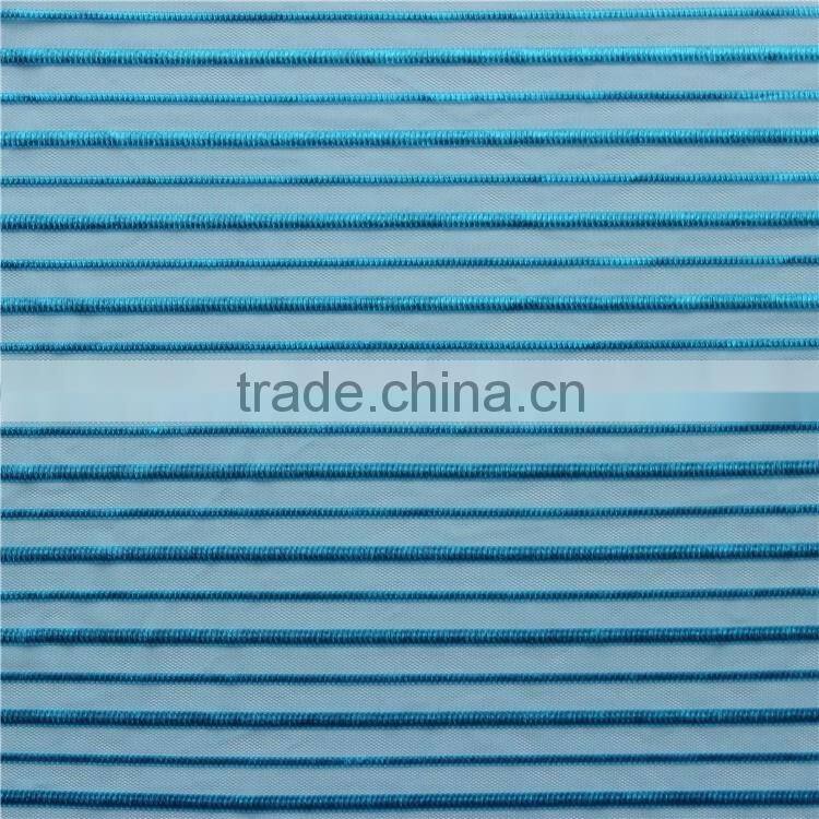 Acid Blue 100% polyester Woven Net Mesh Fabric For Clothing/Ladies Dress/Garment/Home Textile