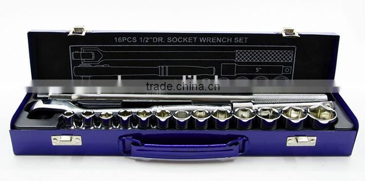 16 pieces Socket Metric Household Hand tool set