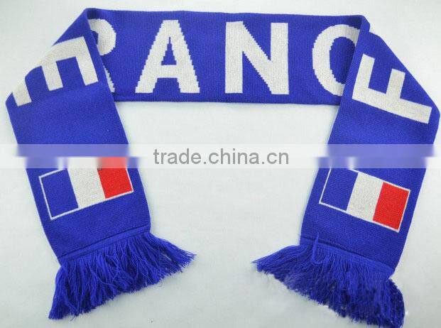 Hot selling acrylic football scarf