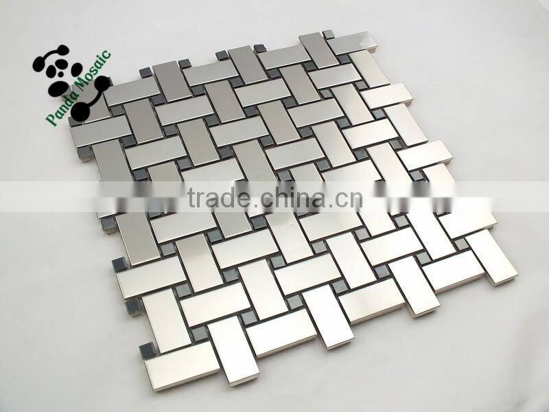SMT02 Living room wall mosaic Mosaic tile inlay 304 stainless steel mosaics