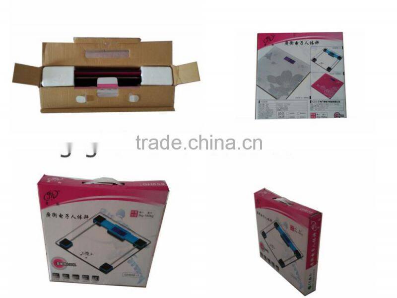 2016 Hot Sale Digital Bathroom Scale / body weighing balance scale