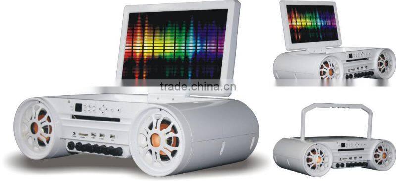 12 inch Portable Boombox DVD player, portable dvd player with usb