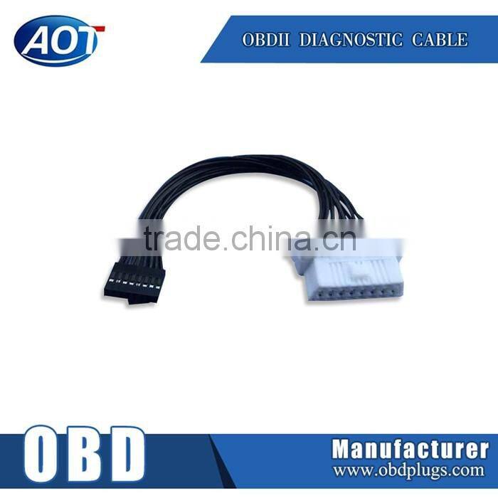 Custom J1962 OBD Mazda Female Connector to Housing Cable