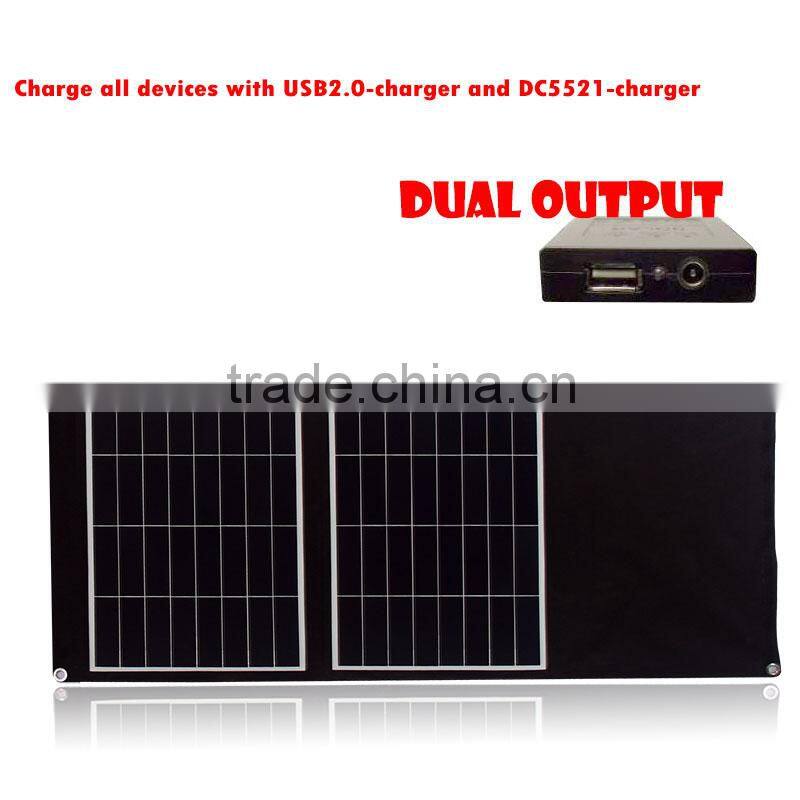 23.5% efficiency Sunpower solar cell 60W sunpower portable solar charger