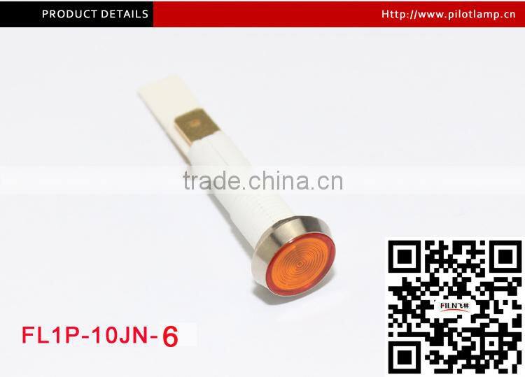 10mm high brightness oven red bidirectional automotive 6 volt led indicator light 12v