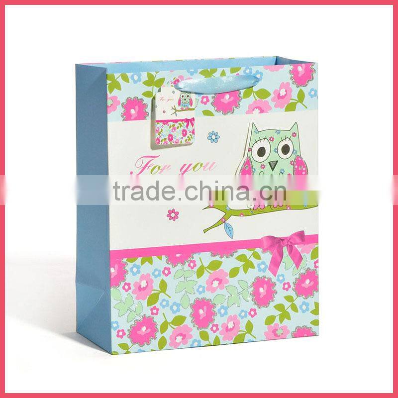 Hot sell cosmetic custom shopping bags for woman