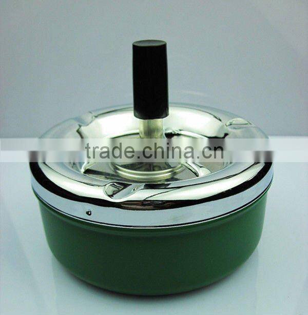 beautiful spin metal ashtray round metal ashtray aluminum ashtray