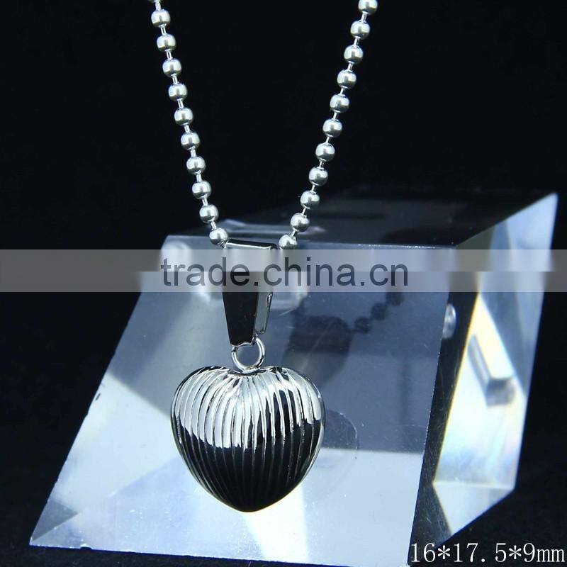 CN-022B Wholesale Fashion Stainless Steel Color Antique Heart Pendant for Couple Jewlery