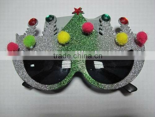 novelty black plastic party glasses