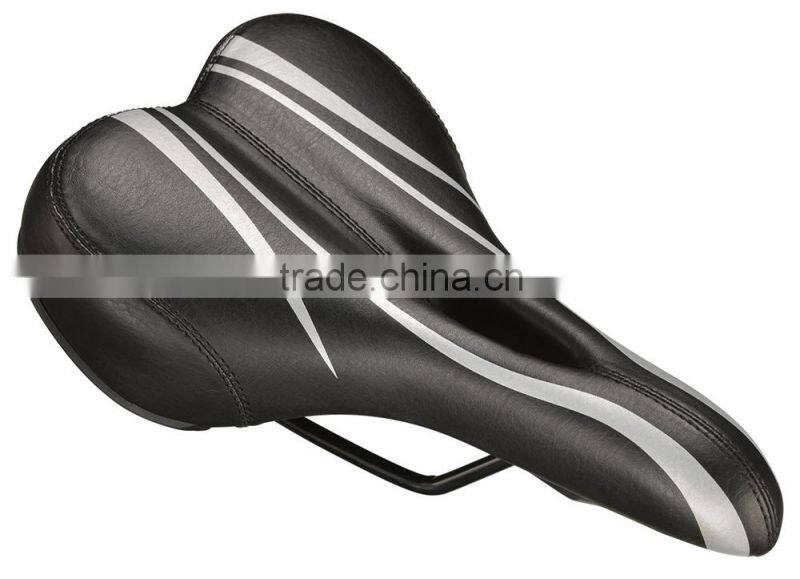 Top good quality leather bike saddle bicycle seat for road mountain bicycle