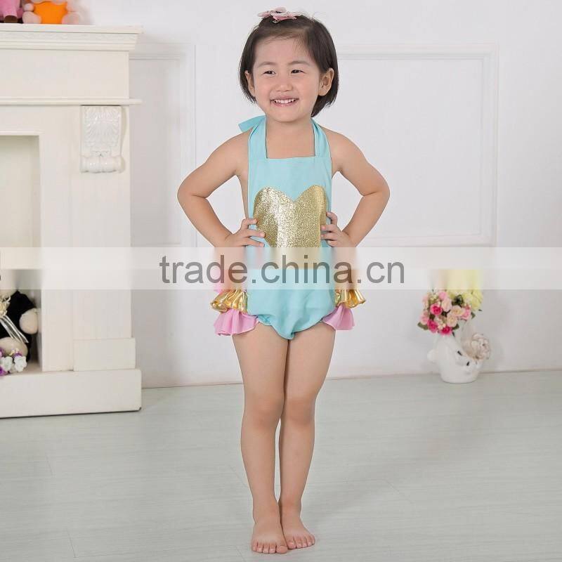 2016 adorable wholesale high quality Sequin bubble rompers