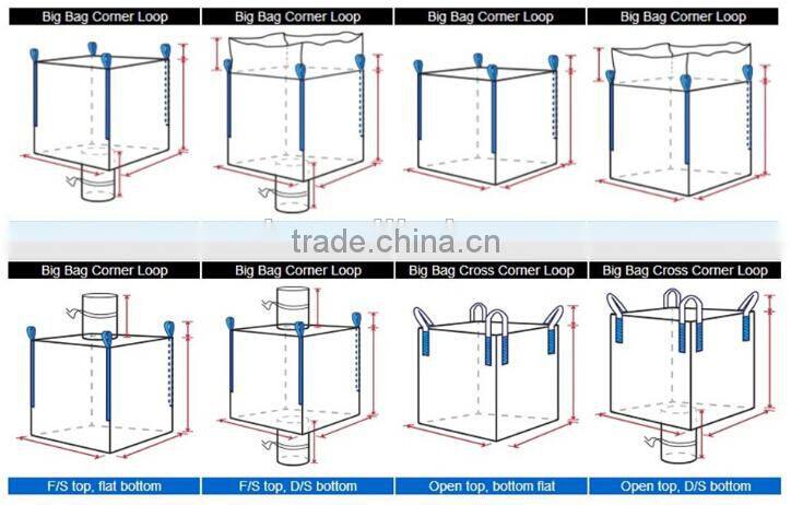 firewood bulk bag corn starch bulk bags 100% new polypropylene for wholesale