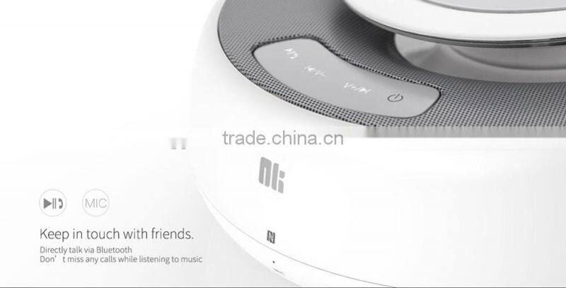 Nillkin Cozy NFC Bluetooth Speaker with MC2 Wireless Charger Alarm Clock Support Phone Call Aux Audio Input Fashion Ornaments