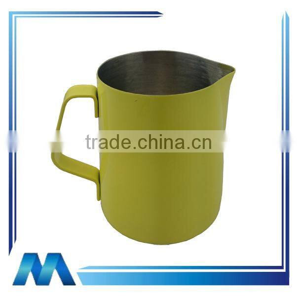 colorful stainless steel milk jug stainless steel milk ketlle stainless steel milk beaker
