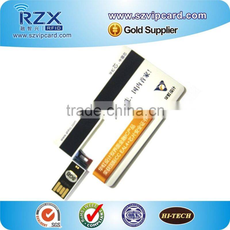 2015 new arrival PVC flash drive card usb card with factory low price