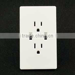 US type electrical plugs outlet double USB ports wall switch and socket
