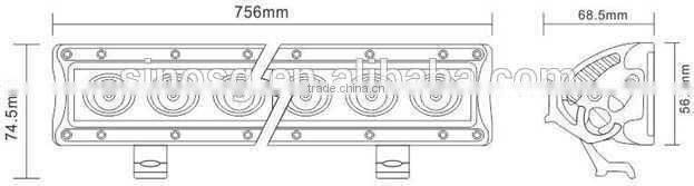 30 inch 90w LED driving Lightbar for 4x4 Atv, SUV,Trucks, trailers