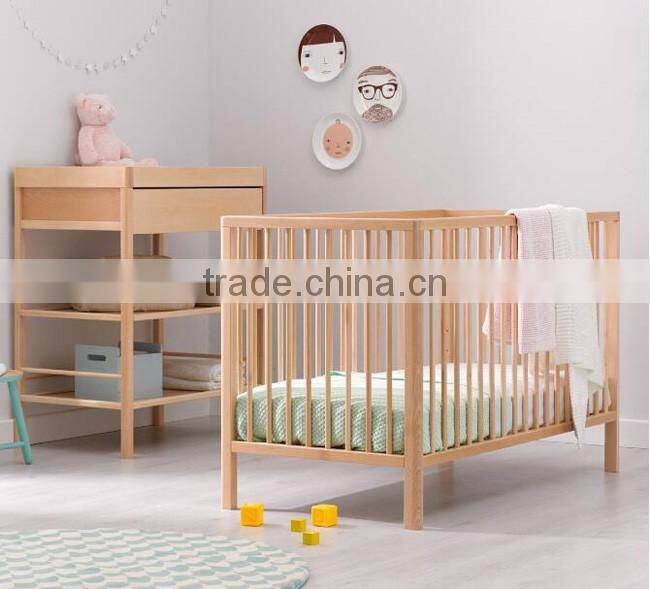120x60cm mattress Europe New Born Wooden baby Bed