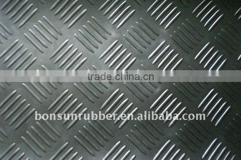 T 3mm black five poles checker mat