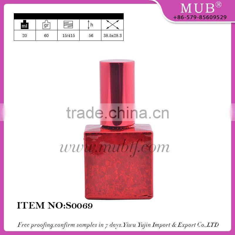 S0063 mini screw sprayer bottle glass bottle aluminum perfume bottle wholesale