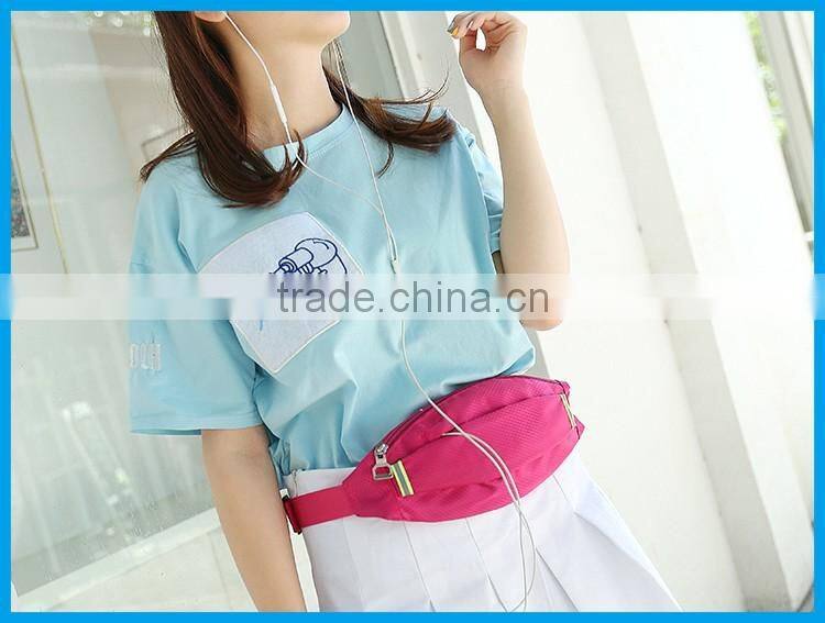 China Wholesale Cheap Simple Polyester Nylon Running Waist Bag /fanny Pack