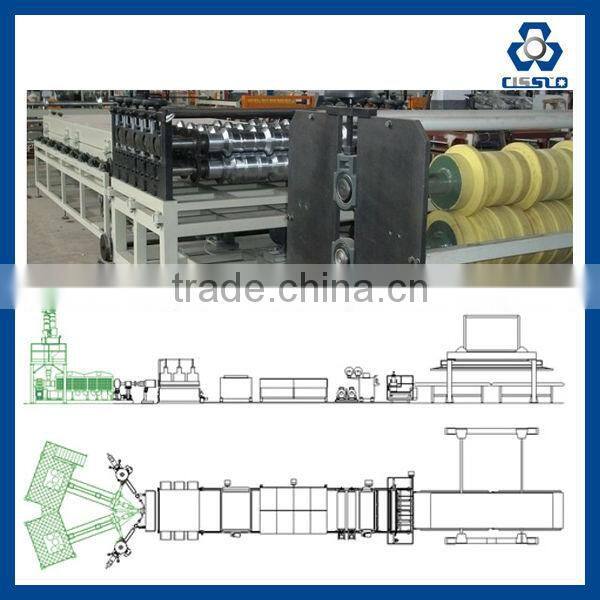 Corrugated Wave Hollow Roofing Sheet Extrusion Production Line