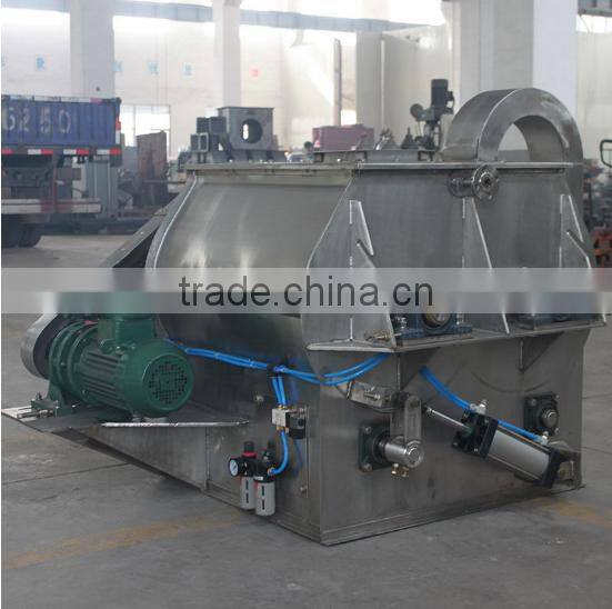 Newest high quality double blade paddle feed mixer from factroy directly