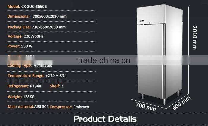 Commercial Restaurant Stainless Steel Mini Freezer/Single Door Freezer/Compact Freezer