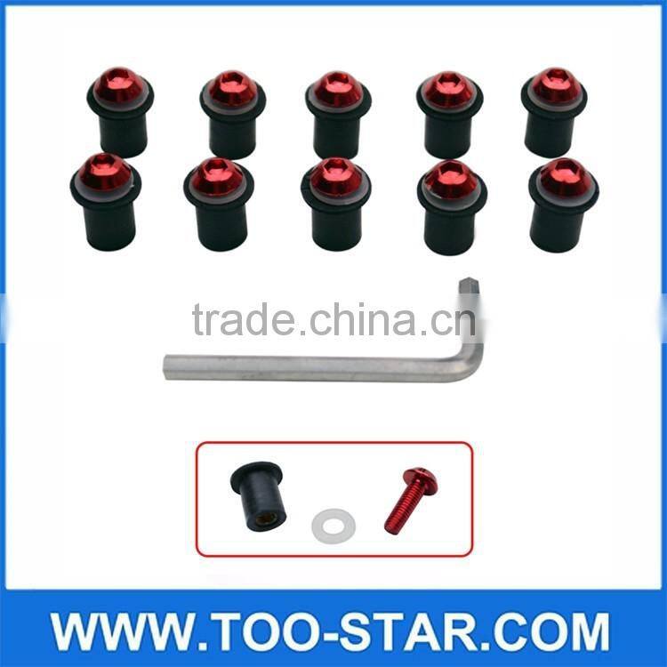 Universal Windscreen Windshield Bolts Screw Kit For Honda Suzuki Yamaha Kawasaki