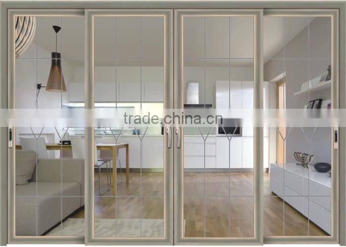 China thermal break aluminum soundproof glass door