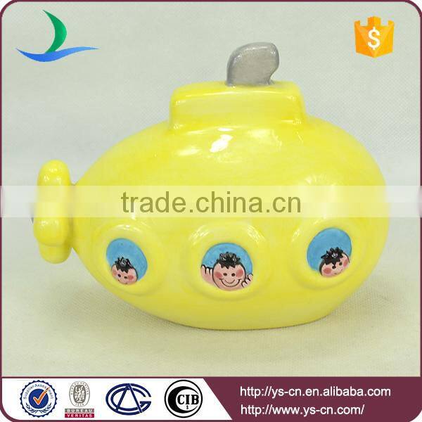 yellow toy china boat decoration,highwin produce decoration
