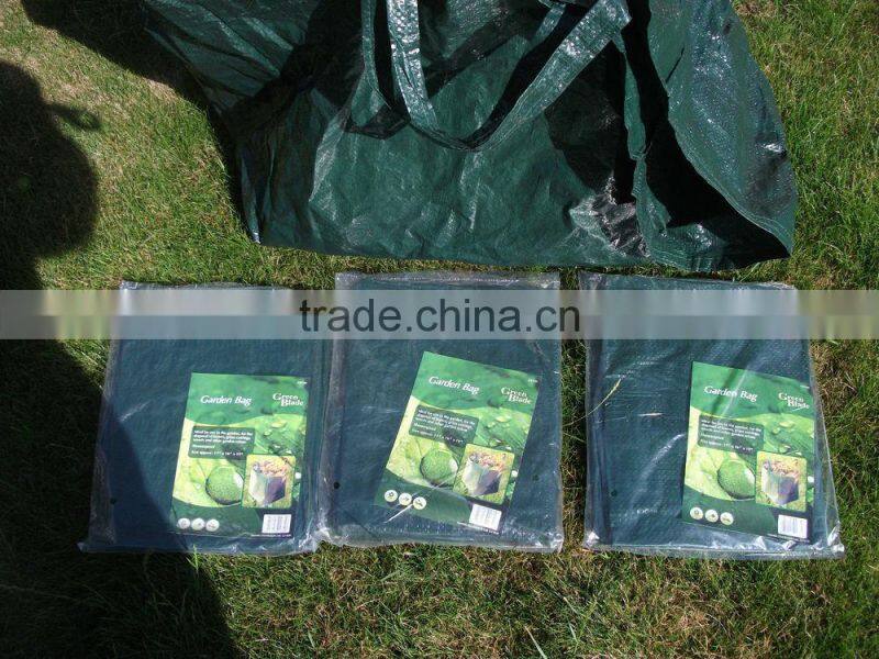 140 Liters Durable Woven Jumbo Garden Bag with 2 Carry Handle