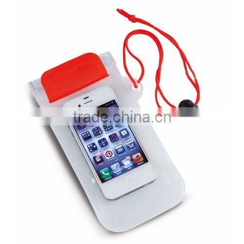 Waterproof beach purse with head string waterproof phone bag