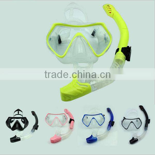 Wholesale Cheap Silicone Waterproof Diving Mask and Snorkel