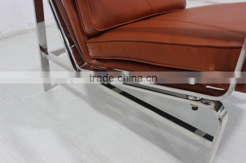stainless steel with arms leisure chair BY2915 armchair for living room
