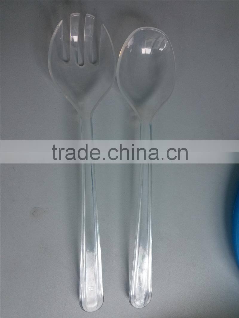 Salad Fork and Spoon , Plastic Pasta Fork and Spoon Set , Spaghetti food fork